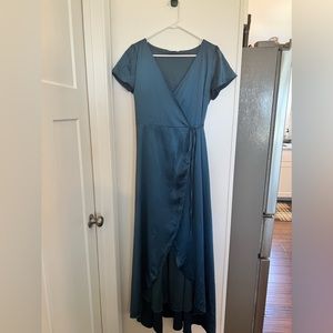 Baltic Born Satin Wrap Dress